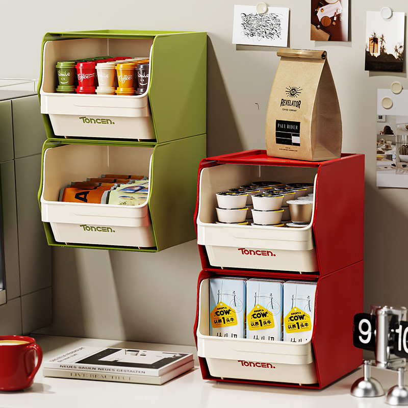 Coffee Tea Bags - Coffee Capsule Holder Stacked Desktop Storage