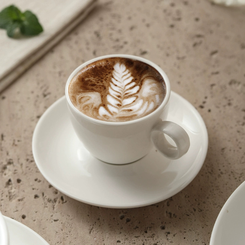 Espresso Cup Saucer - 70ml Italian Style Espresso Cup And