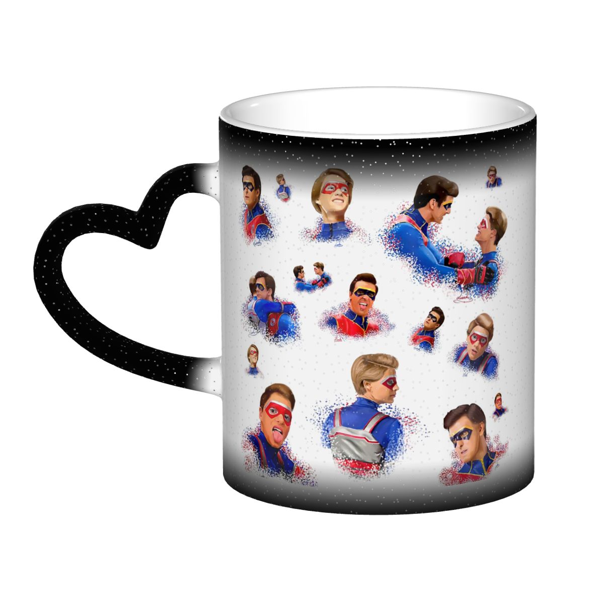 Draw Coffee And Tea - Captain Man And Kid Henry Danger