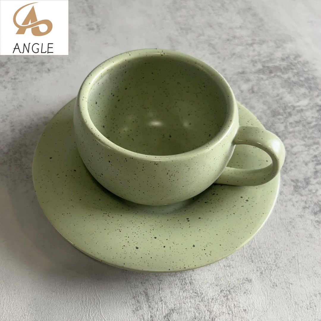 Espresso Cup Saucer - 280ML Vintage Ceramic Coffee Mug Espresso