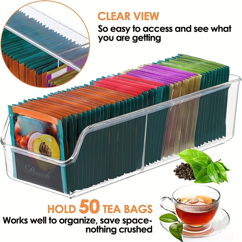 1pc Clear Tea Bag Organizer Bo - Coffee Tea Bags recension och pris