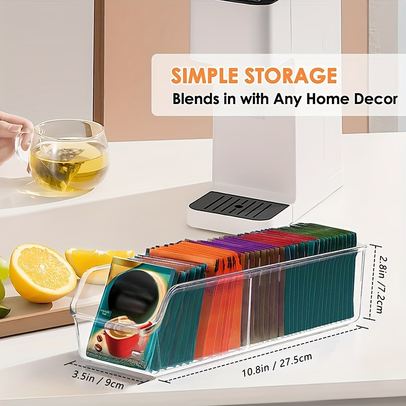 1pc Clear Tea Bag Organizer Bo - Coffee Tea Bags recension och pris