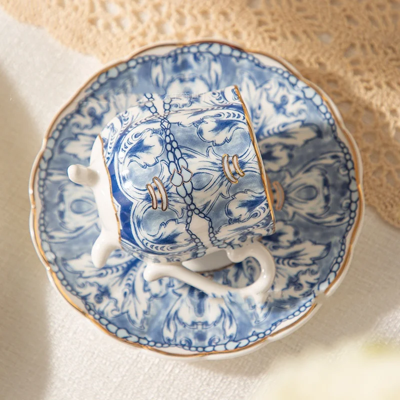 Blue And White Porcelain Turki - Espresso Cup Saucer recension och pris