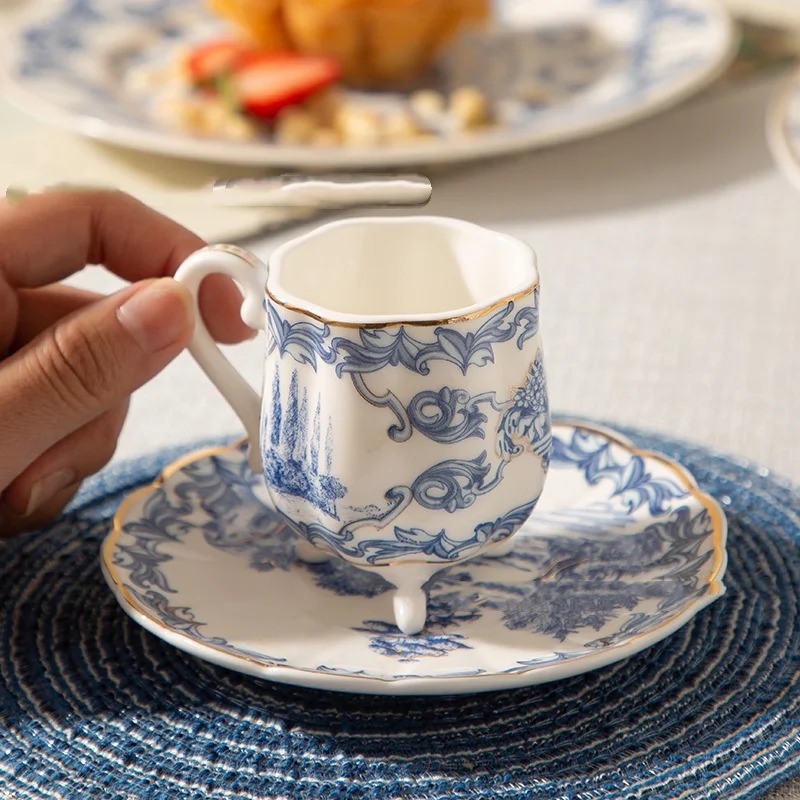Blue And White Porcelain Turki - Espresso Cup Saucer recension och pris