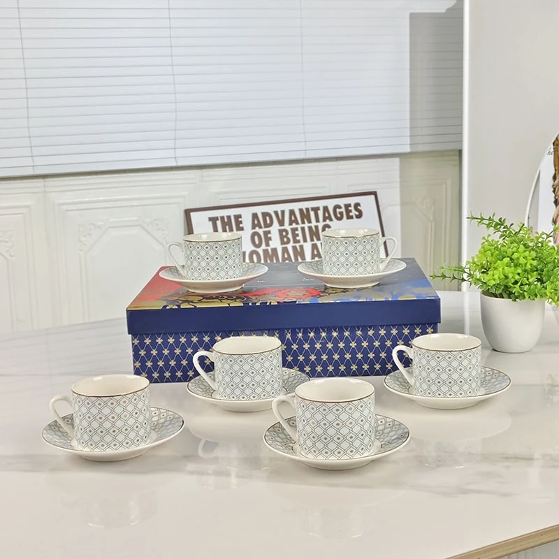 Middle Eastern And European 12 - Espresso Cup Saucer recension och pris