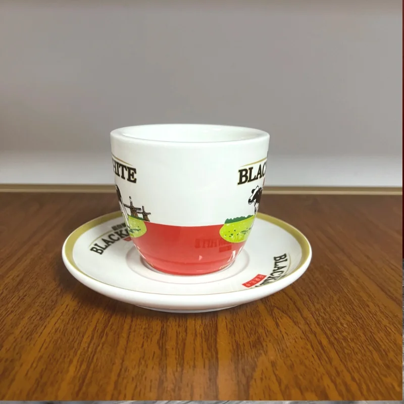 High Quality Black And White C - Espresso Cup Saucer recension och pris