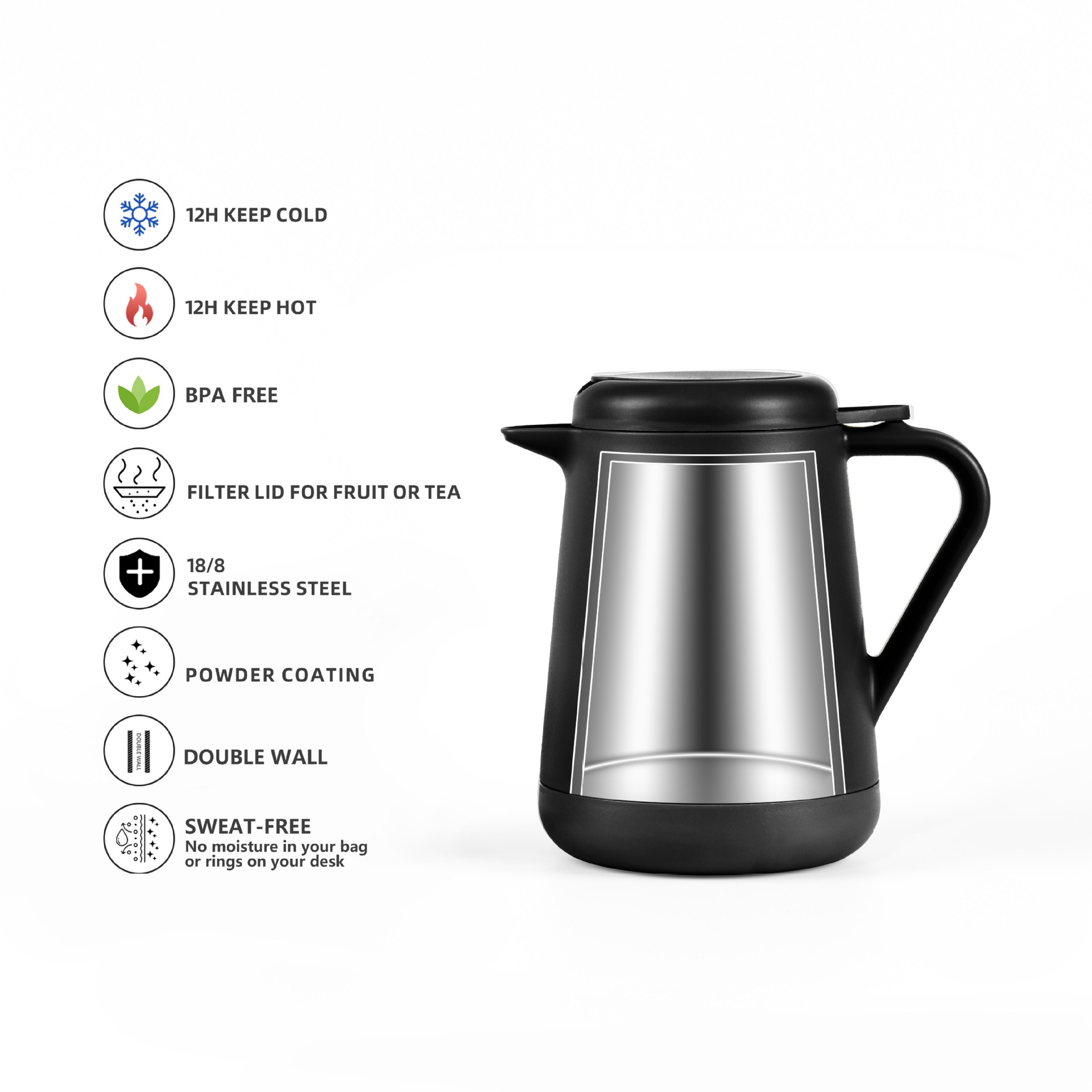 Ideus 20oz Stainless Steel Ins - Coffee Tea Pots recension och pris