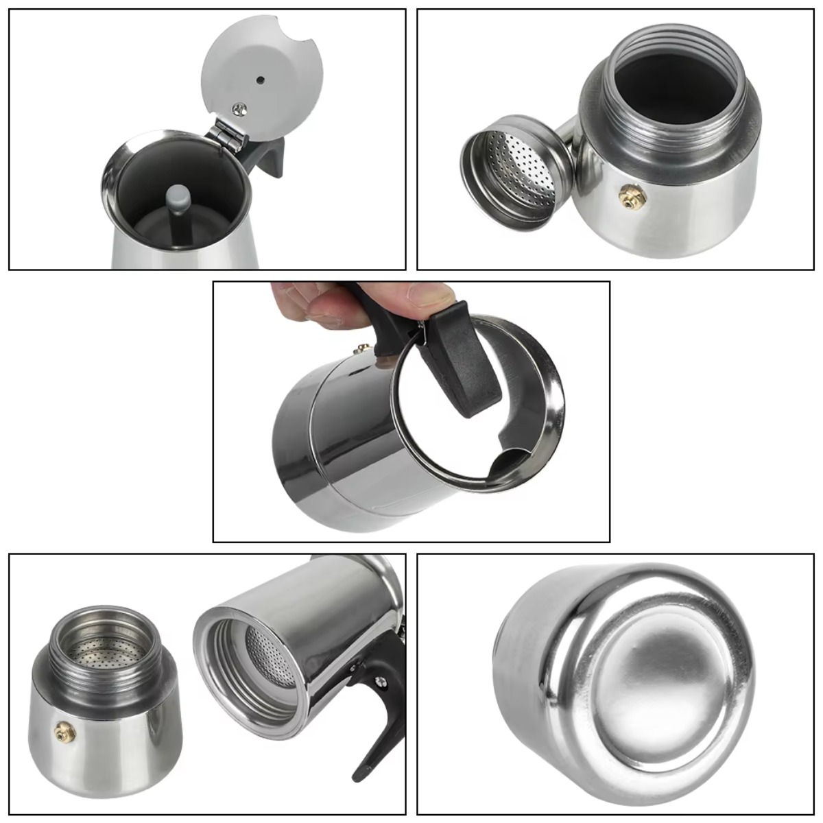Portable Mocha Coffee Pot Stai - Coffee Tea Pots recension och pris