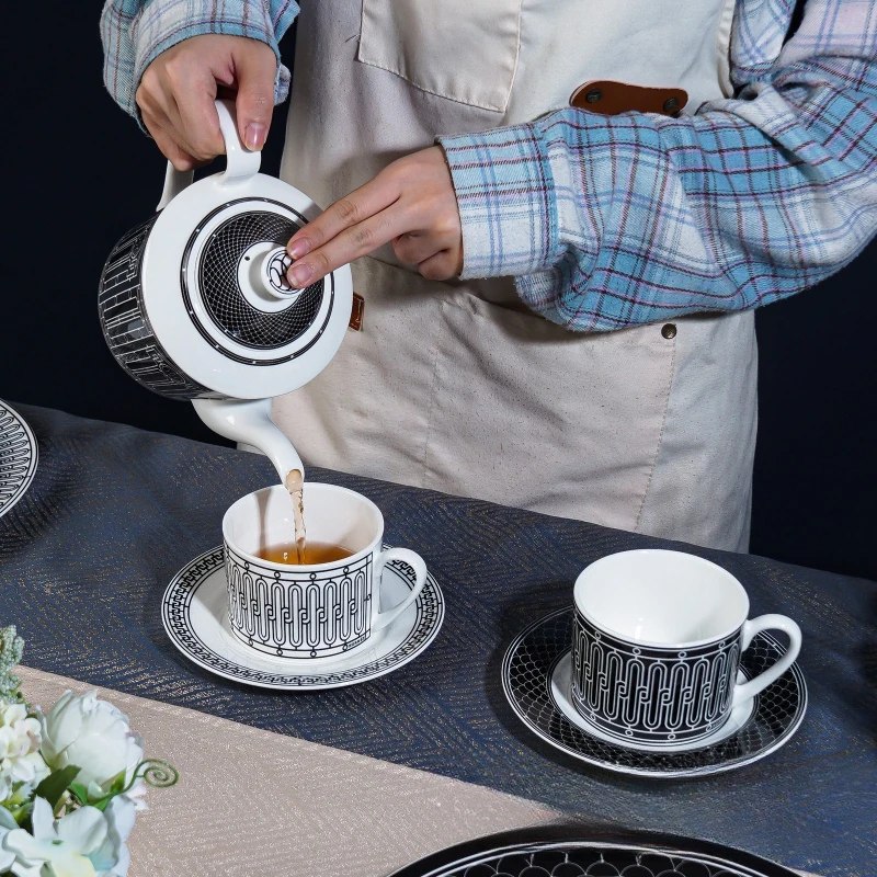 Simple European-Style Tea Set  - Espresso Cup Saucer recension och pris