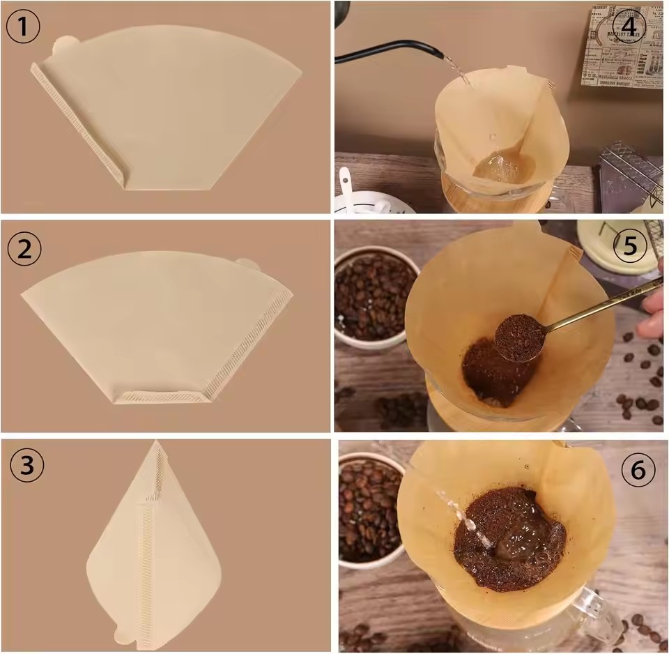 50pcs/set Log Pulp Paper Coffe - Coffee Tea Bags recension och pris