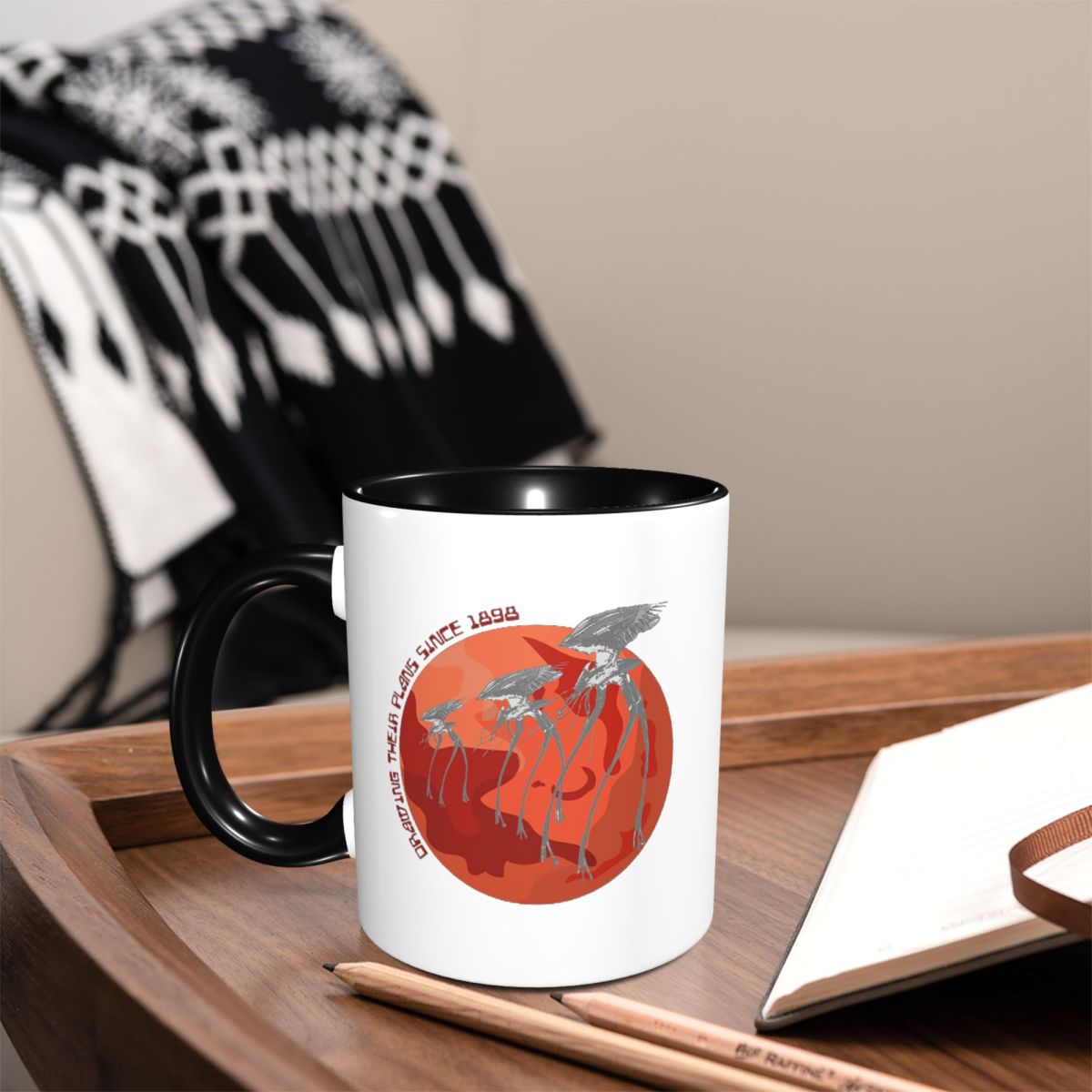 War Of The Worlds Drawing Thei - Draw Coffee And Tea recension och pris