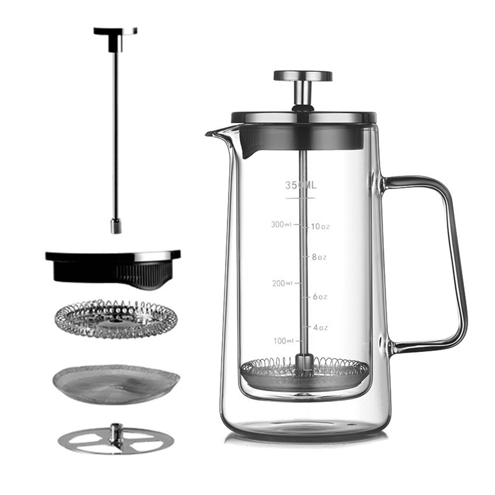 Double Layers French Press Pot - Coffee Tea Pots recension och pris