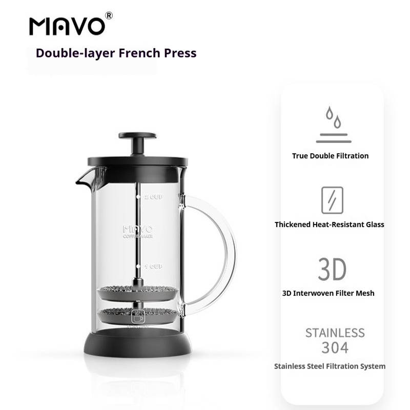 MAVO French Press Coffee Maker - Coffee Tea Pots recension och pris