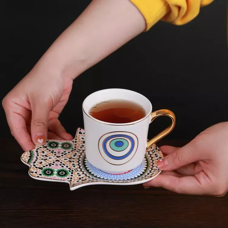 Retro Hanging Ear Creative Cer - Espresso Cup Saucer recension och pris