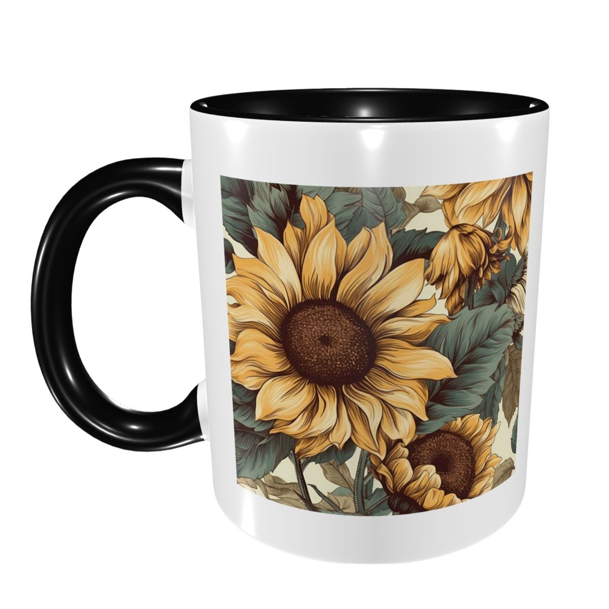 Golden Sunflower Cluster Vinta - Draw Coffee And Tea recension och pris