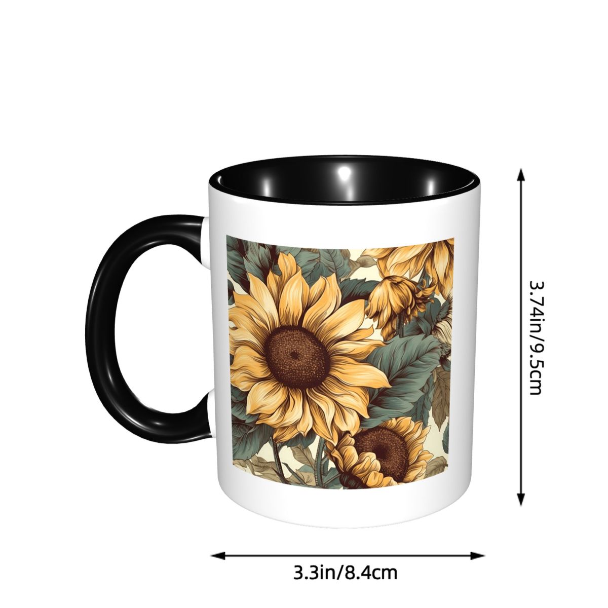 Golden Sunflower Cluster Vinta - Draw Coffee And Tea recension och pris