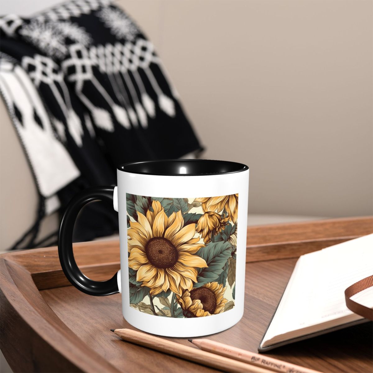 Golden Sunflower Cluster Vinta - Draw Coffee And Tea recension och pris