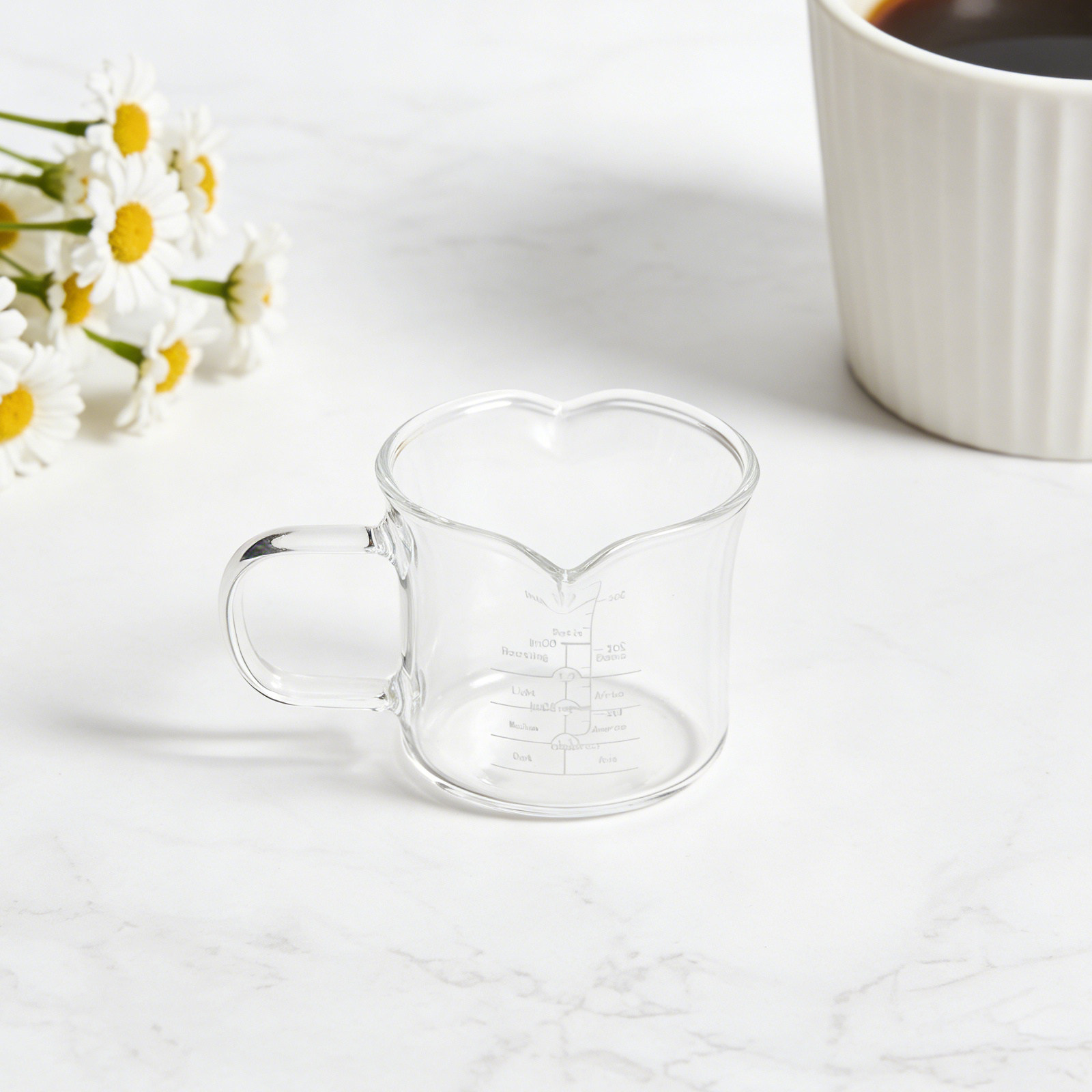 Double Spout Glass Measuring C - Coffee Tea Milk recension och pris