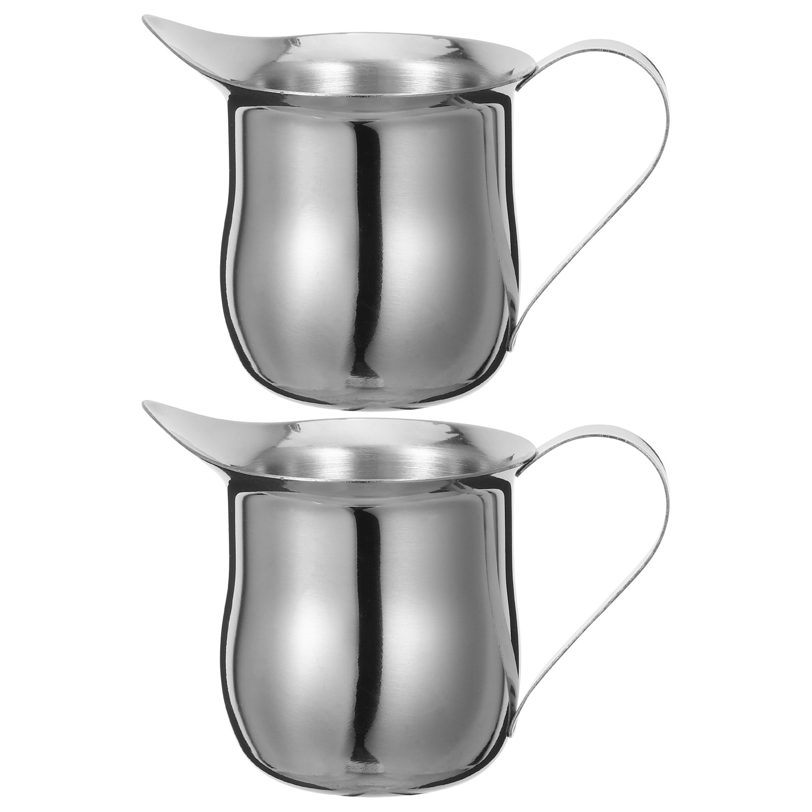 2Pcs Stainless Steel Mini Milk - Espresso Cup Saucer recension och pris
