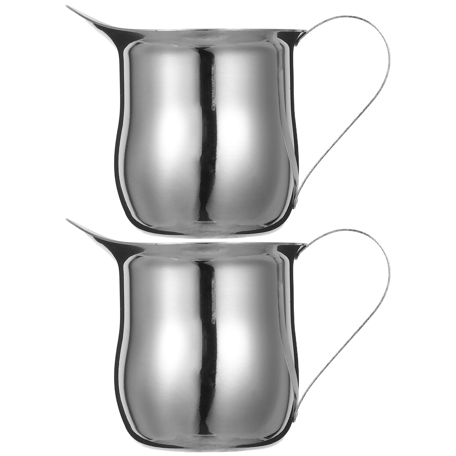 2Pcs Stainless Steel Mini Milk - Espresso Cup Saucer recension och pris